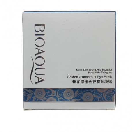 Патчи для кожи вокруг глаз Bioaqua с лепестками золотого османтуса 80 шт  оптом-2