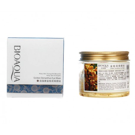 Патчи для кожи вокруг глаз Bioaqua с лепестками золотого османтуса 80 шт  оптом