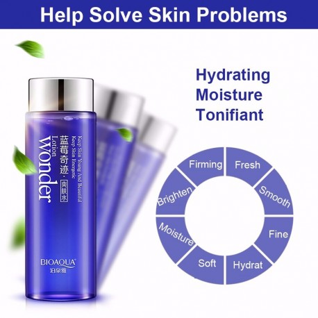 Лосьон для лица на эмульсионной основе Bioaqua Lotion Wonder с экстрактом черники 120 мл  оптом-5