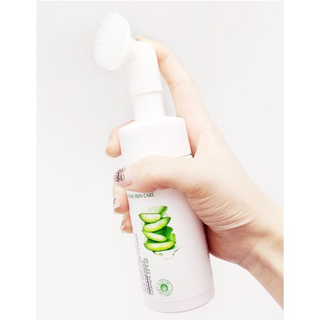 Мусс-пенка для умывания Bioaqua Rorec Aloe Vera Массажная с щеточкой 120 мл  оптом-5