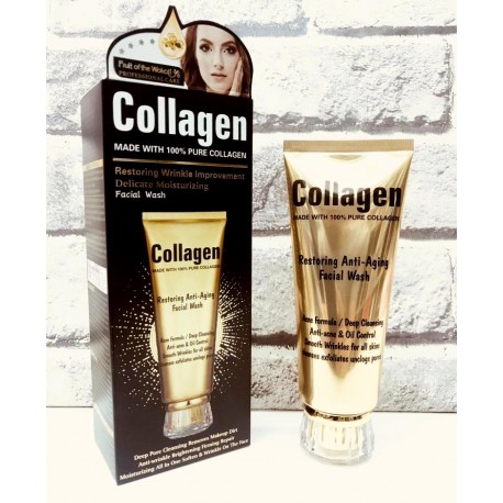 Пенка для умывания Restoring Anti-Aging Facial Wash с коллагеном 120 мл  оптом-2