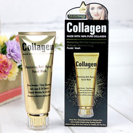 Пенка для умывания Restoring Anti-Aging Facial Wash с коллагеном 120 мл  оптом-3