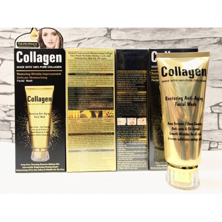 Пенка для умывания Restoring Anti-Aging Facial Wash с коллагеном 120 мл  оптом-4