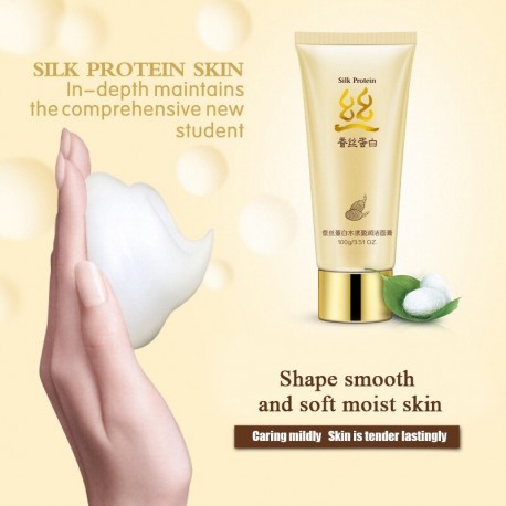 Пенка для умывания с шелком BIOAQUA Silk Protein с протеинами шелка 100 г  оптом-3