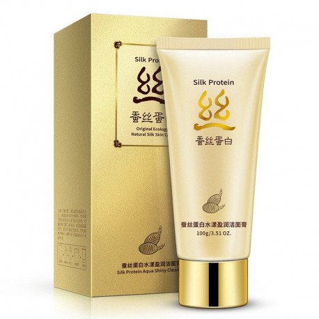 Пенка для умывания с шелком BIOAQUA Silk Protein с протеинами шелка 100 г  оптом