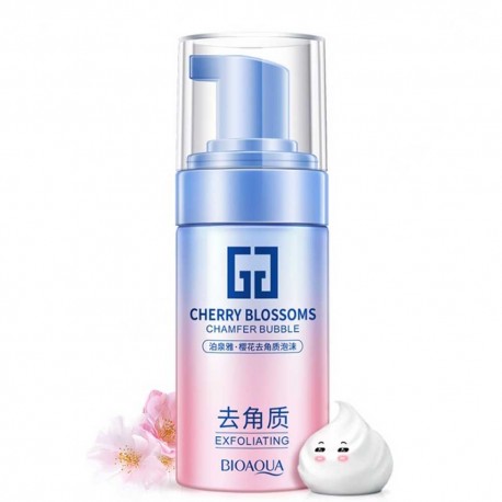 Отшелушивающий мусс для лица Bioaqua Cherry Blossoms с экстрактом сакуры (скатка) 120 мл   оптом