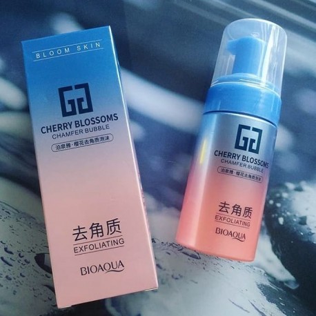 Отшелушивающий мусс для лица Bioaqua Cherry Blossoms с экстрактом сакуры (скатка) 120 мл   оптом-1