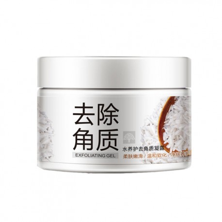 Отшелушивающий скраб-гель для лица Bioaqua Rice Brightening&Exfoliating Gel с экстрактом риса 140 г   оптом-1