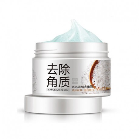 Отшелушивающий скраб-гель для лица Bioaqua Rice Brightening&Exfoliating Gel с экстрактом риса 140 г   оптом-2