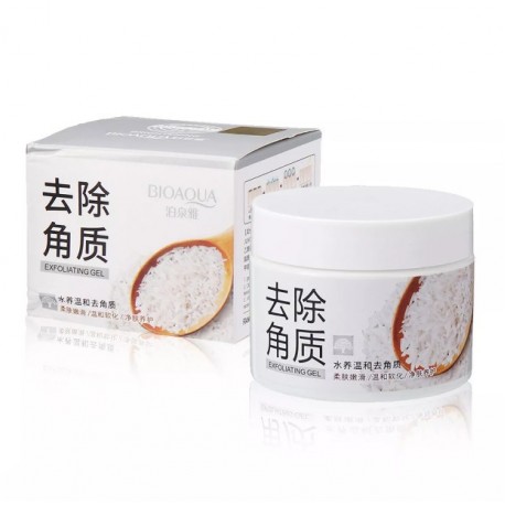 Отшелушивающий скраб-гель для лица Bioaqua Rice Brightening&Exfoliating Gel с экстрактом риса 140 г   оптом