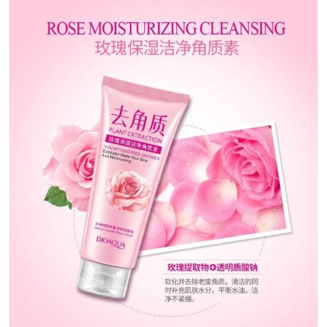 Скатка - пилинг Bioaqua Natural Plants Extracts роза 120 г  оптом-3