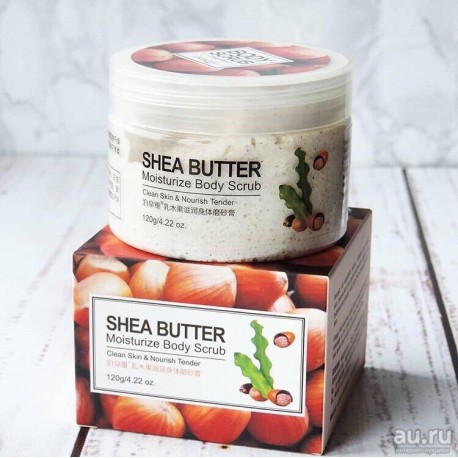Скраб для тела Bioaqua Shea Butter Moisturize Body с маслом Ши и экстрактом авокадо 120 г  оптом-4