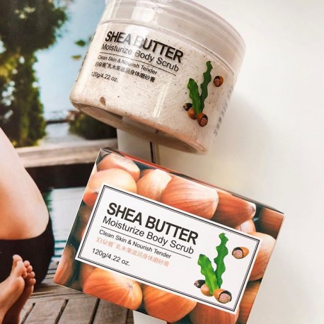 Скраб для тела Bioaqua Shea Butter Moisturize Body с маслом Ши и экстрактом авокадо 120 г  оптом-5