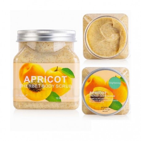 Скраб для тела Wokali Apricot Sherbet Body Scrub 350 мл  оптом-4