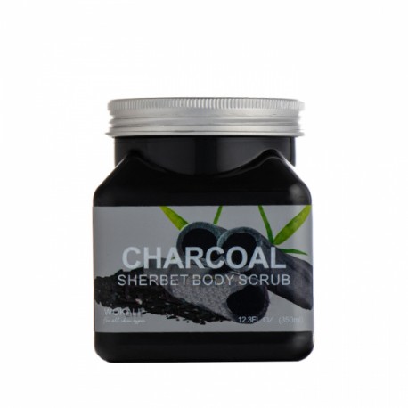 Скраб для тела Wokali Charcoal Sherbet Body Scrub 350 мл  оптом-1