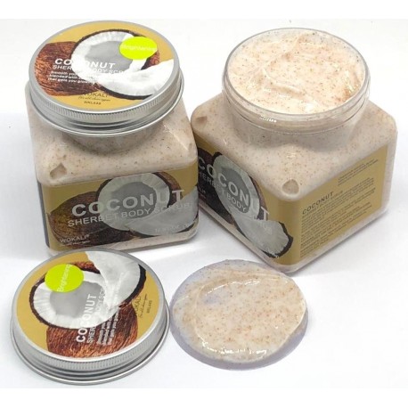 Скраб для тела Wokali Coconut Sherbet Body Scrub 350 мл  оптом-2