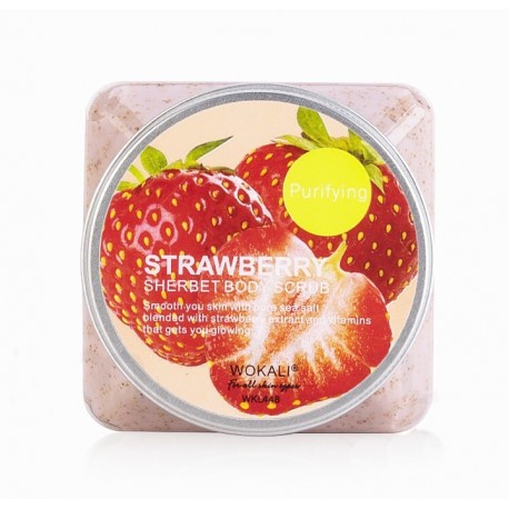 Скраб для тела Wokali Strawberry Sherbet Body Scrub 350 мл  оптом-2