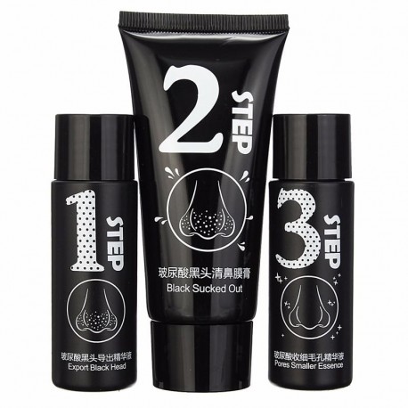 Трехступенчатая система очистки пор от черных точек Bioaqua Blackhead SkinCare 230 г  оптом-1