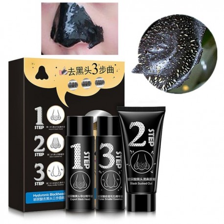 Трехступенчатая система очистки пор от черных точек Bioaqua Blackhead SkinCare 230 г  оптом-2