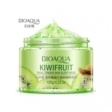 Увлажняющая маска для лица Bioaqua Kiwifruit Snail Tender Skin Sleep Mask 120 г  оптом-2