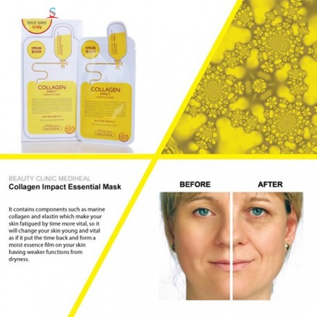 Коллагеновая маска Mediheal Collagen impact essential mask 25 ml  оптом-2