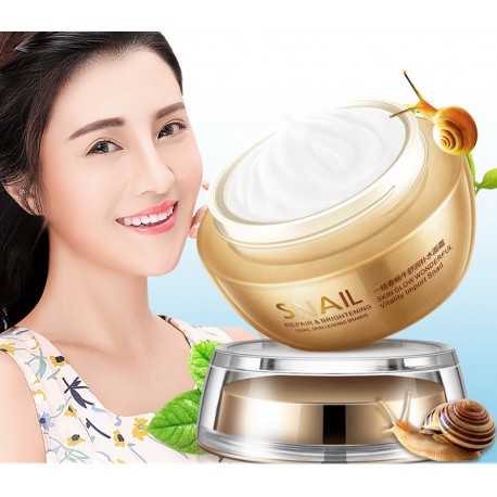 Крем для лица с фильтратом улитки Bioaqua Snail Repair & Brithening 50 мл  оптом-2