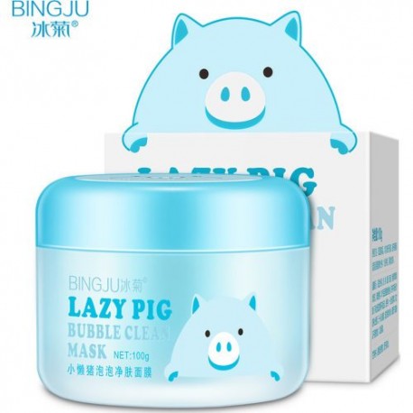 Маска для лица BINGJU Lazy Pig Bubble Clean Mask 100 г  оптом-1