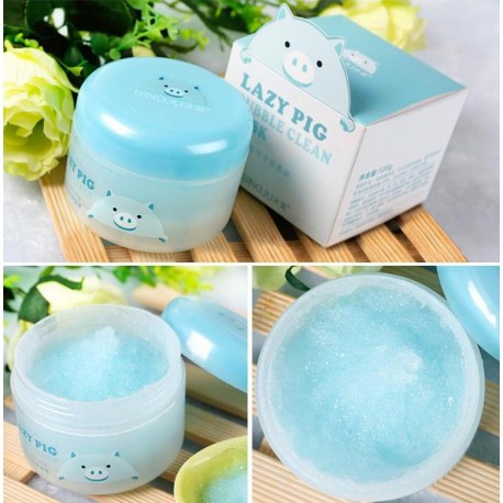 Маска для лица BINGJU Lazy Pig Bubble Clean Mask 100 г  оптом-3