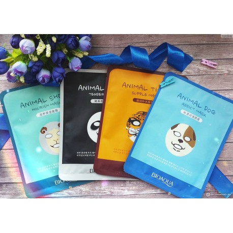 Маска для лица Bioaqua Animal Dog Addict Mask 30 г  оптом-4