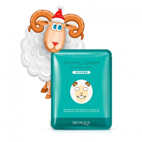 Маска для лица Bioaqua Animal Sheep Nourish Mask 30 г  оптом-3