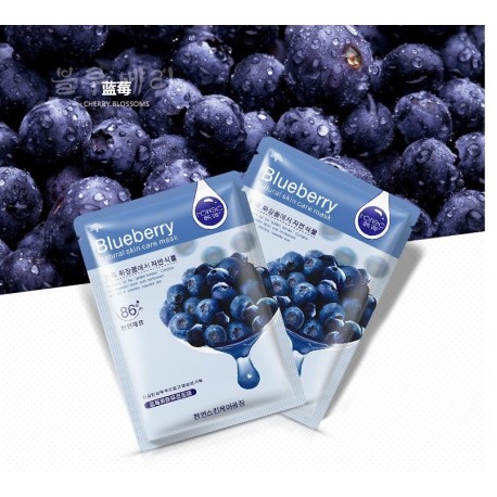 Маска для лица Rorec Natural Skin Blueberry Mask с экстрактом голубики 30 г  оптом-2