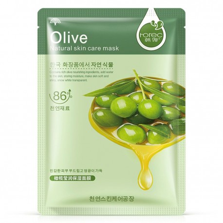 Маска для лица Rorec Natural Skin Olive Mask с экстрактом оливки 30 гр  оптом