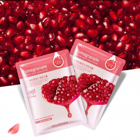 Маска для лица Rorec Pomegranate Natural Skin Care Mask с экстрактом граната 30 г  оптом-1