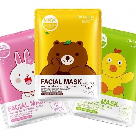 Маска Bioaqua Facial Mask Animal с эссенцией коллагена и граната 30 г  оптом-2