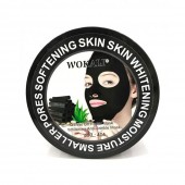 Угольно-черная маска для лица Wokali Peel Off Facial Mask от чёрных точек 300 г 
