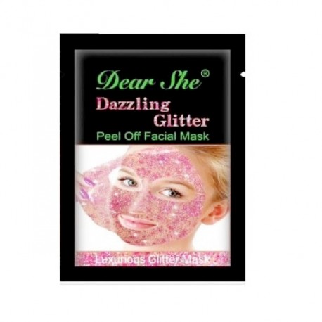 Маска для лица Dear She Peel Off Facial Mask Glitter розовое золото 10 шт  оптом-1