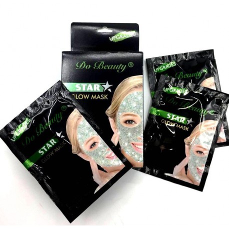 Маска для лица Do Beauty Star Glow Mask Oil Control зеленая 10 шт  оптом