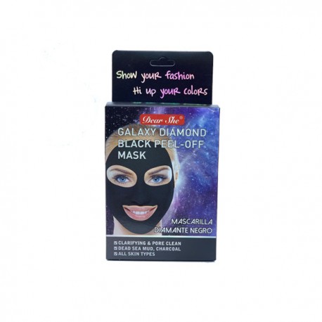 Маска-пилинг для лица Dear She Galaxy Diamond Black Peel-Off Mask 10 шт  оптом-2