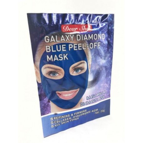Маска-пилинг для лица Dear She Galaxy Diamond Blue Peel-Off Mask 10 шт  оптом-1