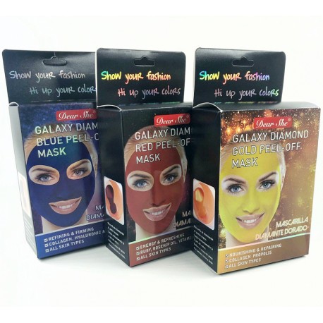 Маска-пилинг для лица Dear She Galaxy Diamond Blue Peel-Off Mask 10 шт  оптом-2