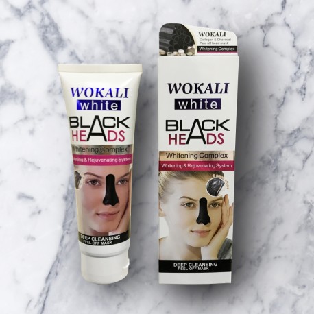 Маска-пленка для носа от черных точек Wokali Black Heads 130 мл  оптом-1