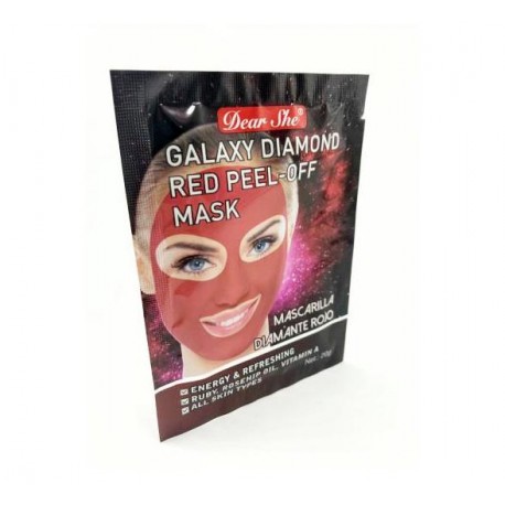 Маска-пилинг для лица Dear She Galaxy Diamond Red Peel-Off Mask 10 шт  оптом-1