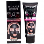 Отшелушивающая черная маска-пленка Wokali Black Mask White для очищения пор 130 г 