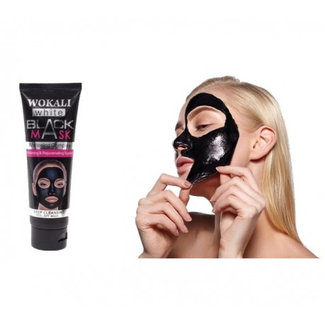 Отшелушивающая черная маска-пленка Wokali Black Mask White для очищения пор 130 г  оптом-3
