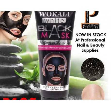Отшелушивающая черная маска-пленка Wokali Black Mask White для очищения пор 130 г  оптом-4