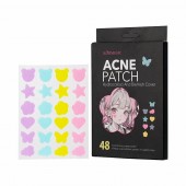 Пластыри для лица ACNE PATCH от прыщей 4 цвета, 48 шт 