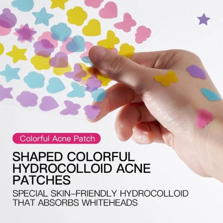 Пластыри для лица ACNE PATCH от прыщей 4 цвета, 48 шт  оптом-5
