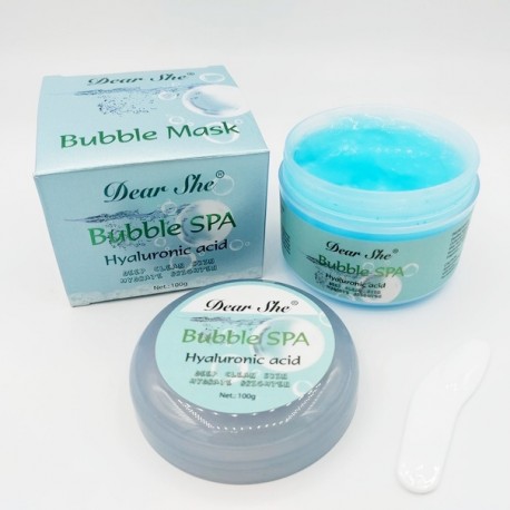 Пузырьковая маска для лица Dear She Bubble Spa Hyaluronic Acid 100гр  оптом-2