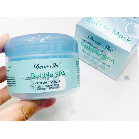 Пузырьковая маска для лица Dear She Bubble Spa Hyaluronic Acid 100гр  оптом-3