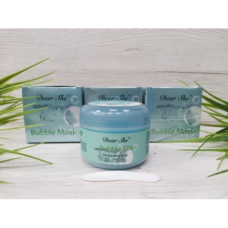 Пузырьковая маска для лица Dear She Bubble Spa Hyaluronic Acid 100гр  оптом-5
